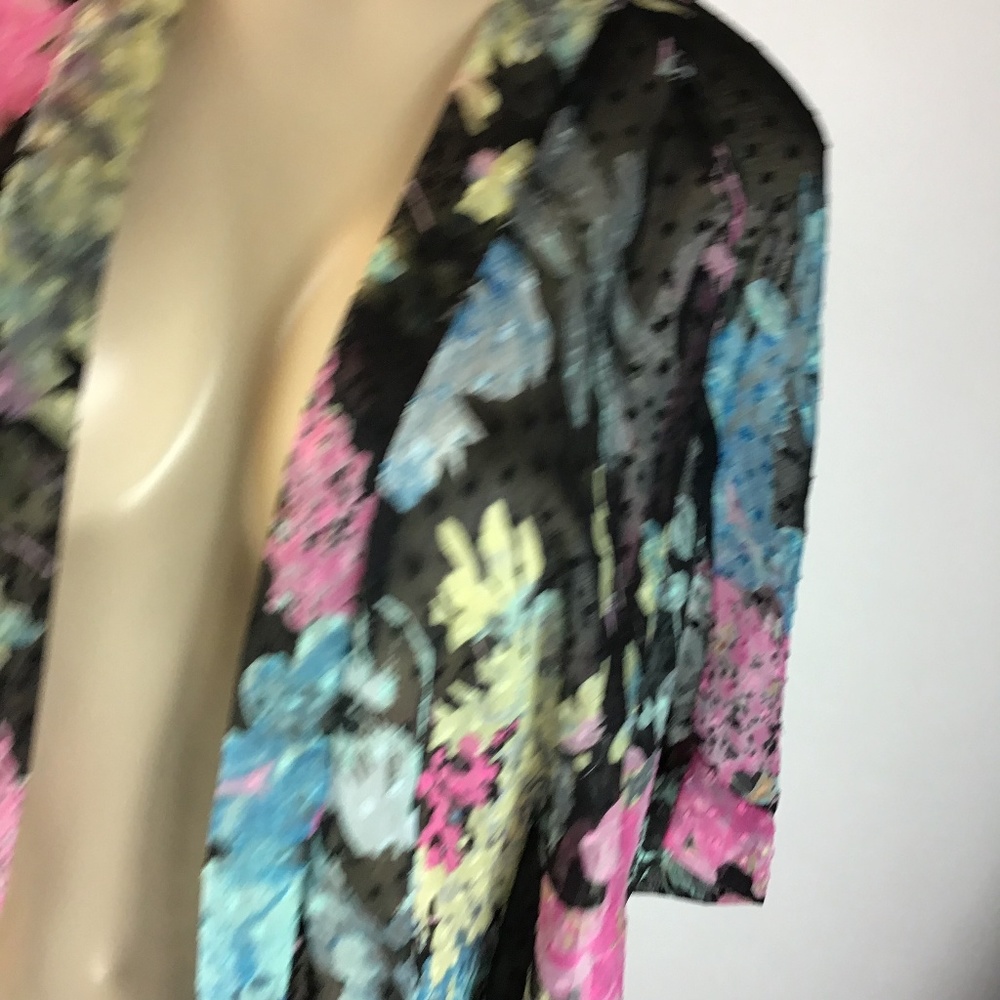 MIXIT Kimono Boho Fringes Coverup Size S/M/L - Picture 3 of 8
